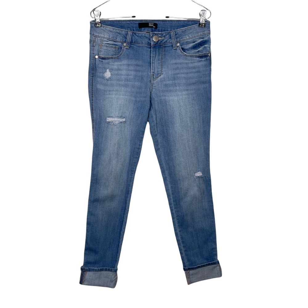 Stitch Fix l 1822 Denim Girlfriend Skinny Distressed Jeans, 28